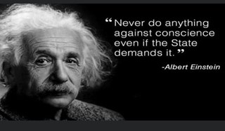 Einstein Uitspraak Never do anything against