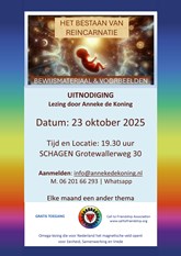 CtoF Fleyer A4 Lezing 2025 oktober 23e - Anneke de Koning - Het bestaan van Reincarnatie