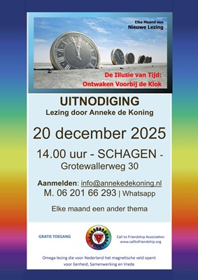 CtoF Flyer A4-Lezing 2025 20 december De illusie van Tijd Ontwaken Voorbi de Klok