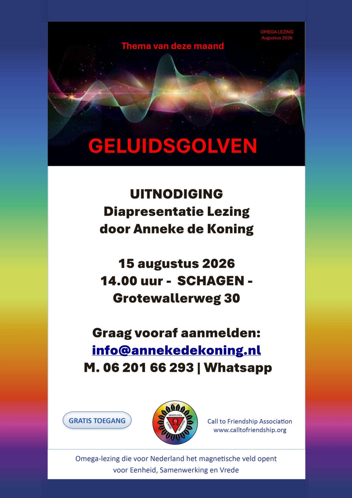 Omega Diapresentatie Lezing Schagen 15 augustus - Kring van 6 -