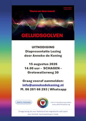CtoF Fleyer A4 Lezing 2026 augustus 15e -  Anneke - Geluidsgolven