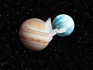 Jupiter &amp; Uranus Conjunctie april 2024