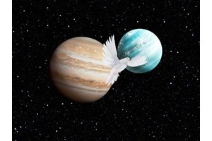 De Jupiter & Uranus Conjunctie april 2024