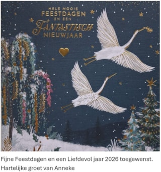 Kerstkaart 2026 Anneke