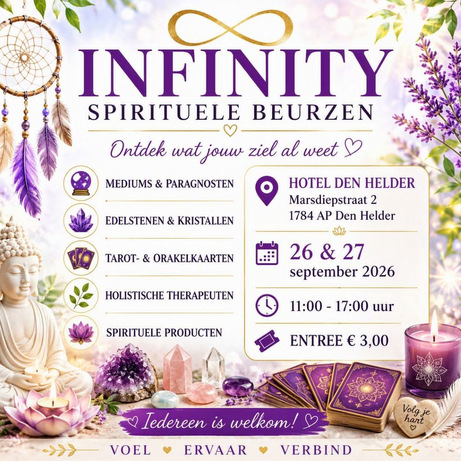 Spirituele Infinity Beurs Den Helder 25 september 2026 - WELKOM 