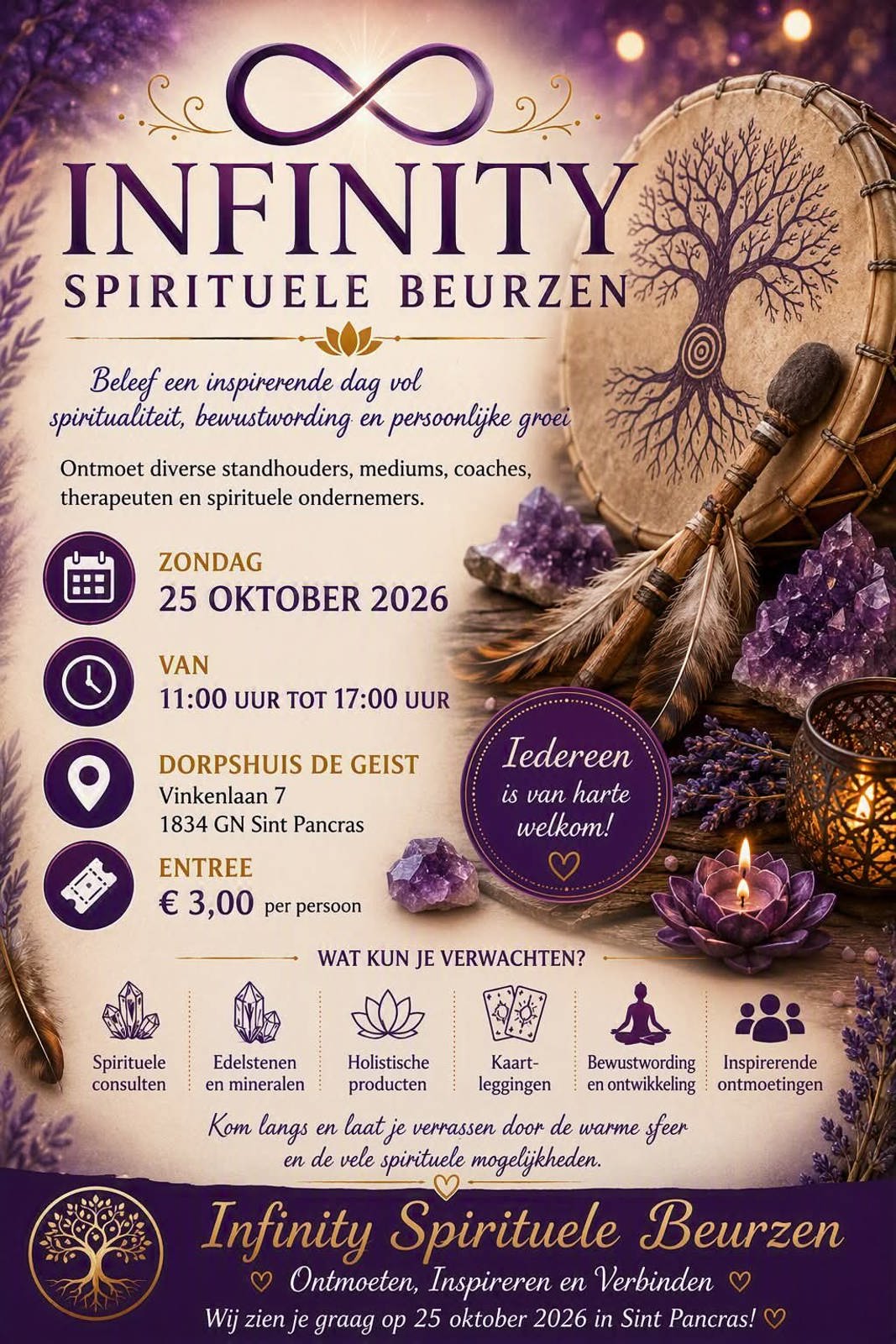 Infinity Beurs Sint Pancras HKB 25 oktober 2026 - WELKOM 